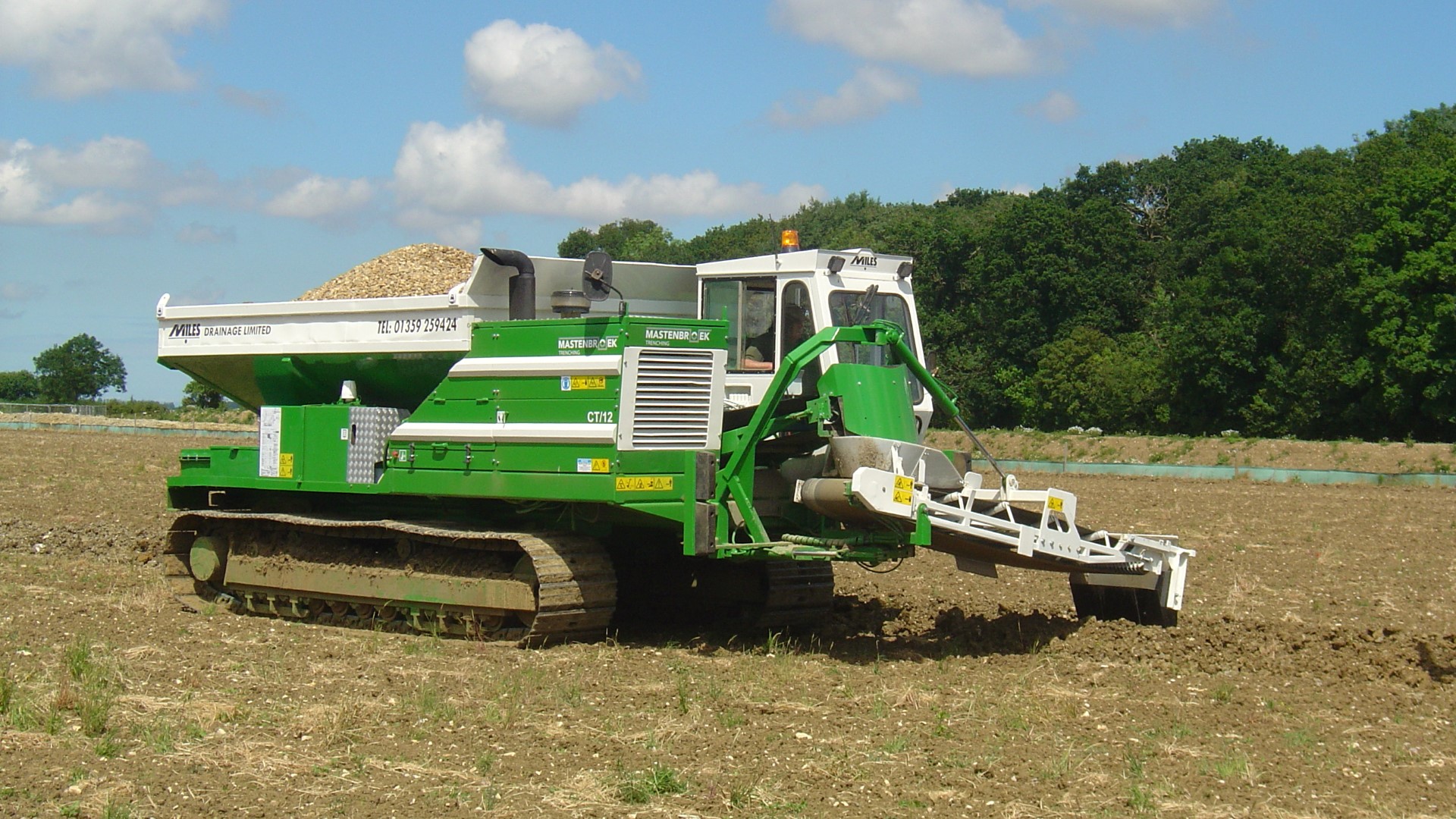 Miles Drainage Tracked Gravel Cart