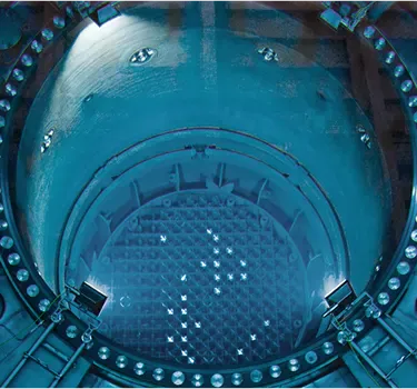 Reaktortank i Forsmarks kärnkraftverk.