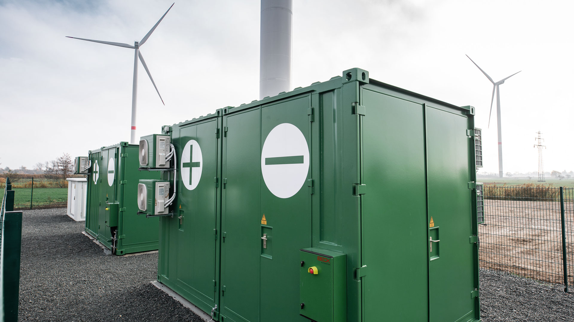 Curslack-Hamburg, combined battery storage facility and wind farm 