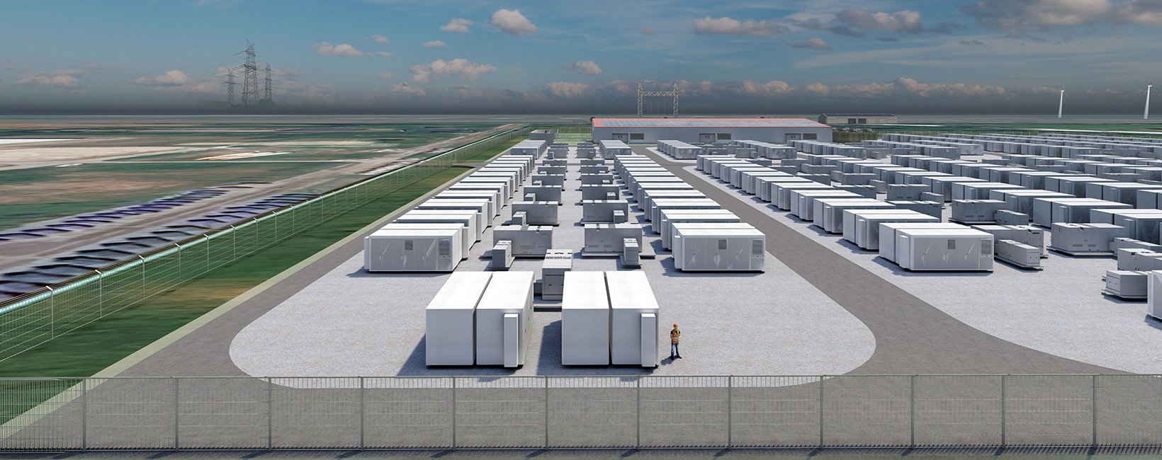Schematischer Aufbau des Batteriespeichers in Brunsbüttel, Grafik: Vattenfall