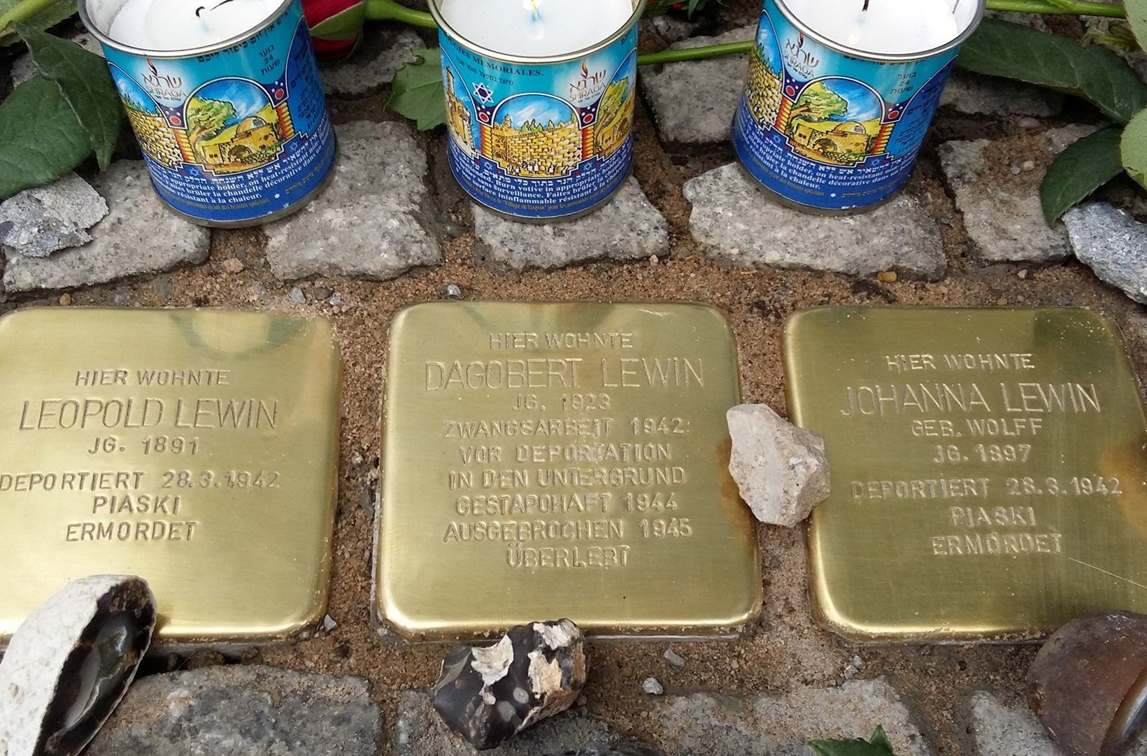 Stolpersteine, Familie Lewin