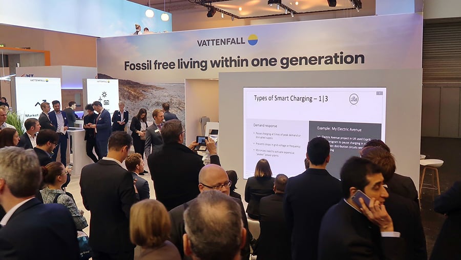 Vattenfall-Stand auf der E-world 2019