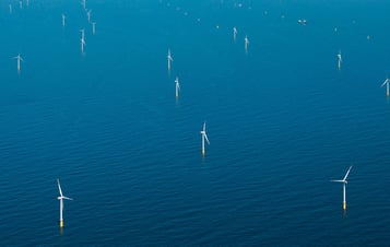 Windturbine auf See Windturbine auf See