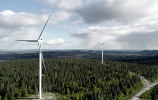 Ein Onshore-Windpark Ein Onshore-Windpark