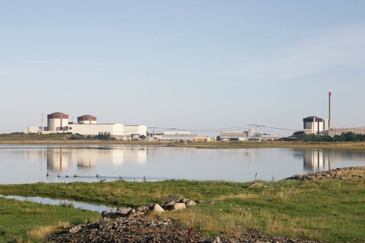Blick auf das Kernkraftwerk Ringhals. Blick auf das Kernkraftwerk Ringhals.