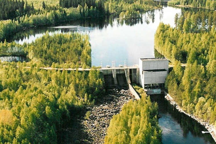 Wasserkraftwerk Hietama in Finnland