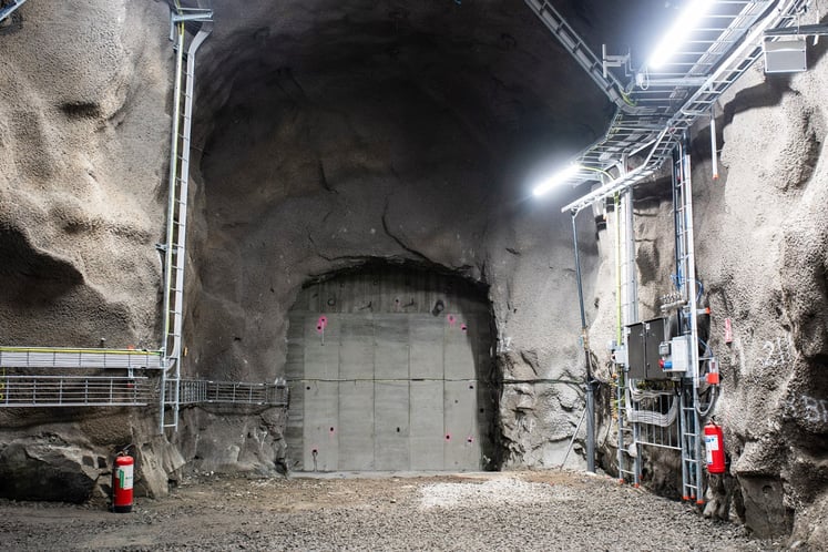 30 Metern unter der Erdoberfläche wird das Kavernenlager für fossilfreien Wasserstoff in Luleå gebaut