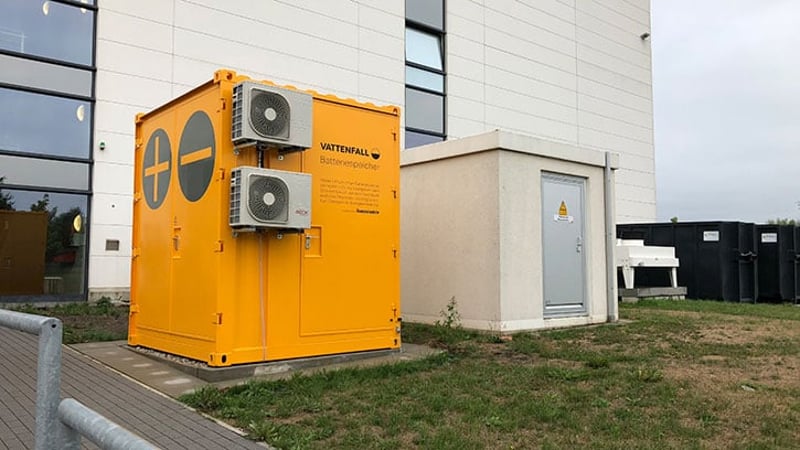 Battery storage for peak shaving in Hamburg