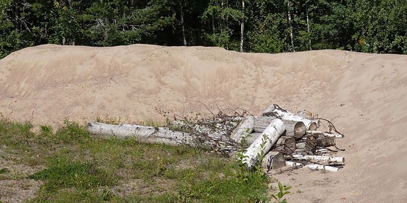 Ein Sandbett für Hummeln und Wildbienen