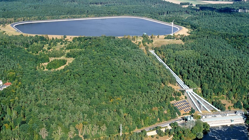 Luftbild Pumpspeicherwerk Geesthacht