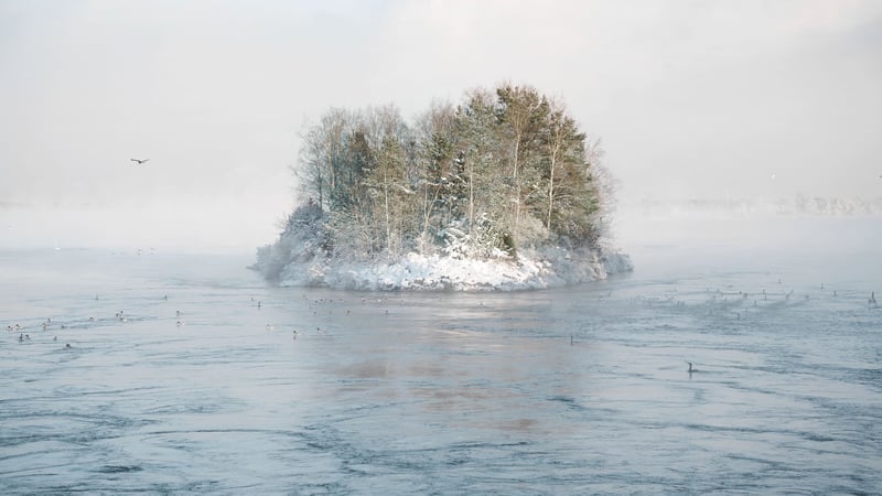 Die Küste von Forsmark im Winter Die Küste von Forsmark im Winter