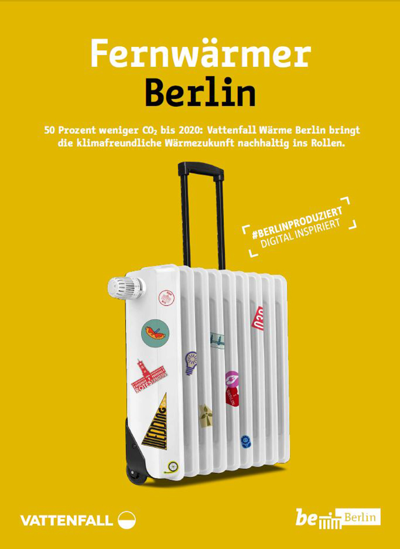 Motiv der be Berlin-Kampagne der Partner für Berlin im Auftrag des Landes Berlin
