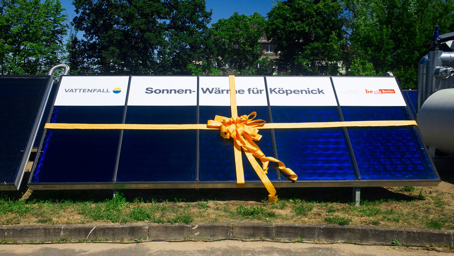 Berlins größte Solarthermie