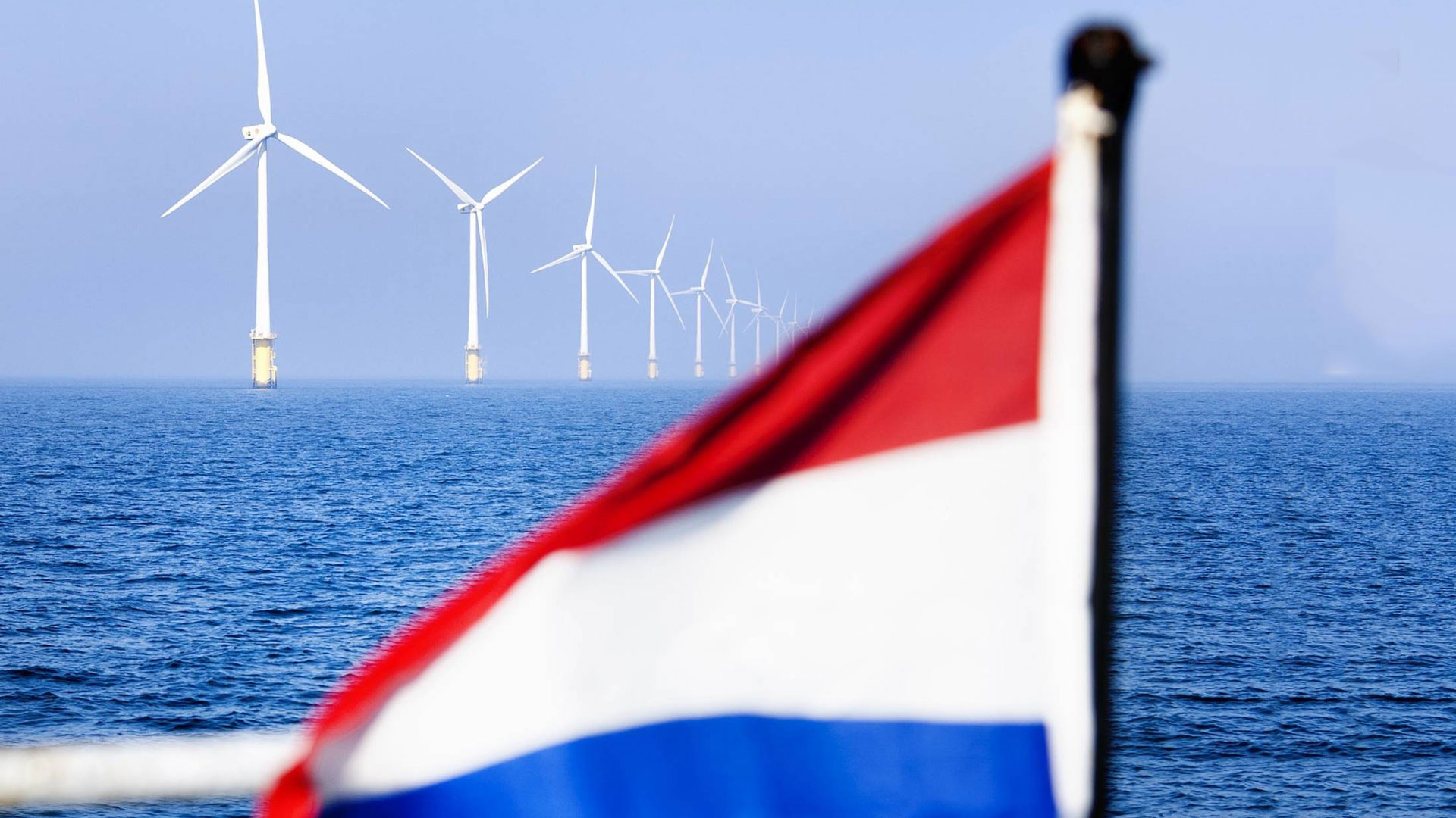 Ansicht der niederländischen Flagge