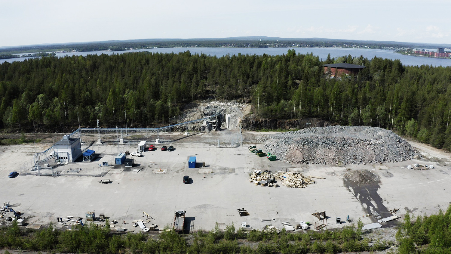 30 Metern unter der Erdoberfläche wird das Kavernenlager für fossilfreien Wasserstoff in Luleå gebaut