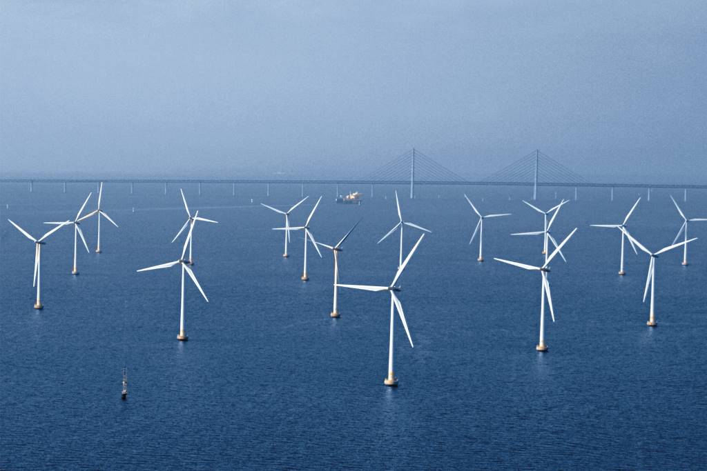 Offshore Windpark auf See