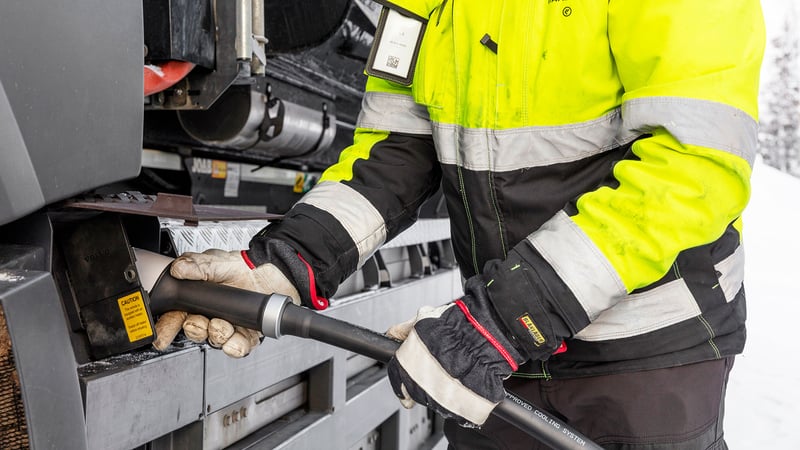 Litiumbatteriet i Volvos fuldt elektriske lastbil har en kapacitet på 264 kWh.