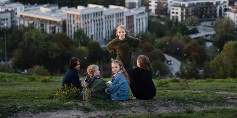 En gruppe børn