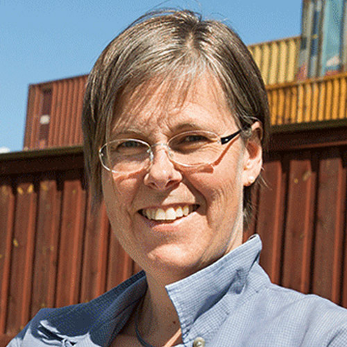 Anna Karlsson, Environmental Specialist på Vattenfalls affaldsforbrændingsanlæg i Uppsala. Foto: Eric Carlsson