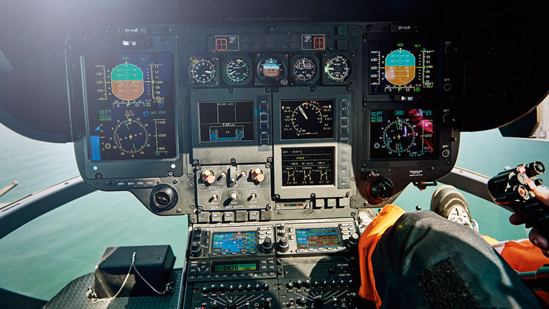 Billede fra cockpit