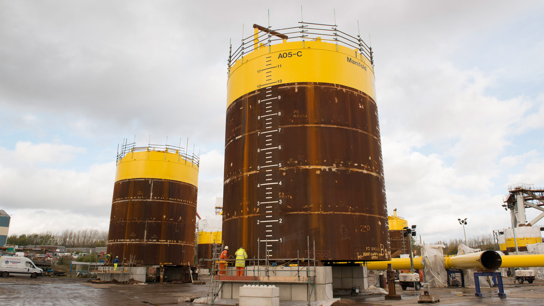 Suction buckets - sugebøtter - i Aberdeen