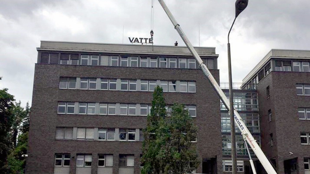 Vattenfalls kontor i Puschkinallee i Berlin