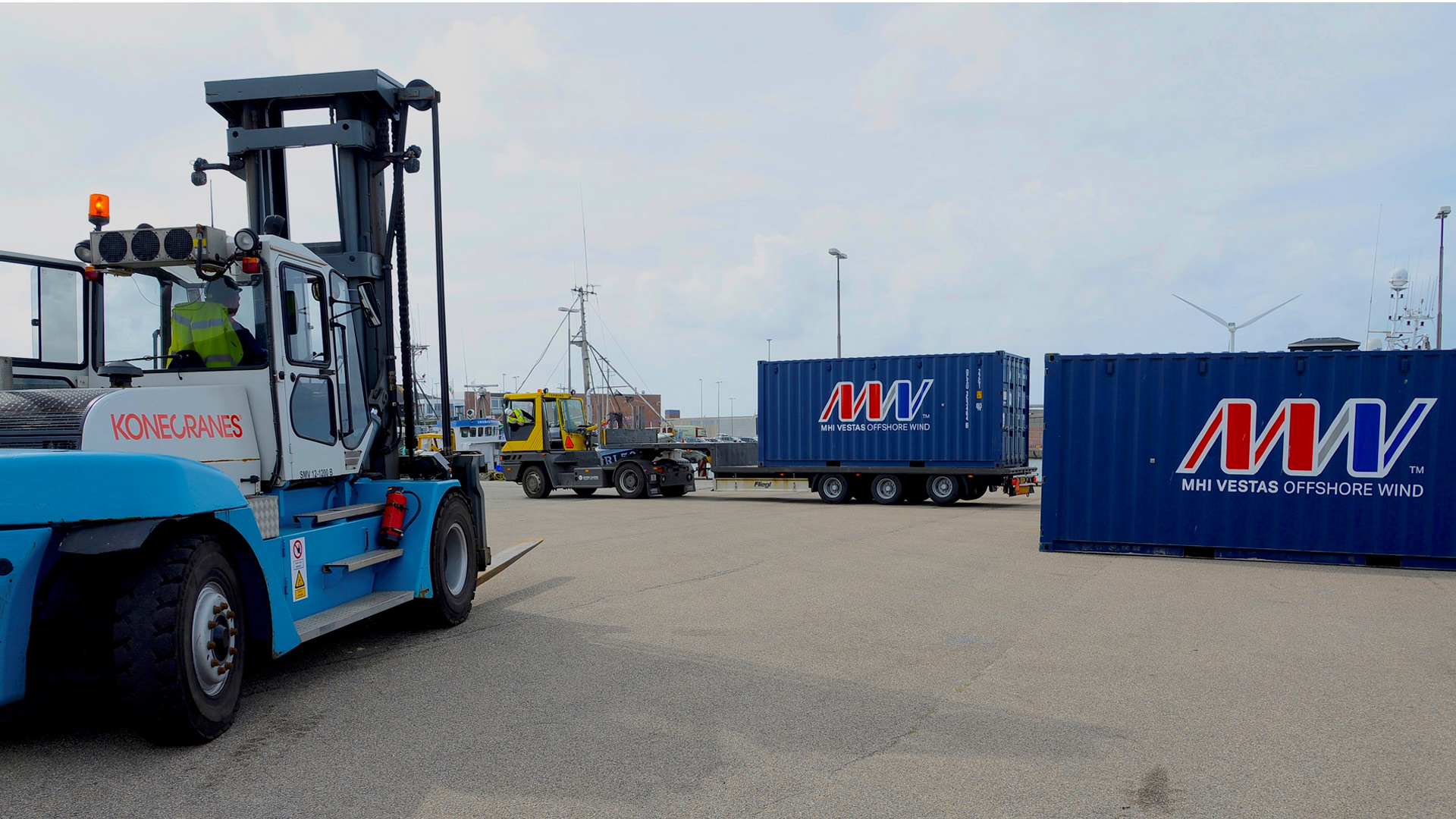 Aktiviteter  på havnen i Hvide Sande