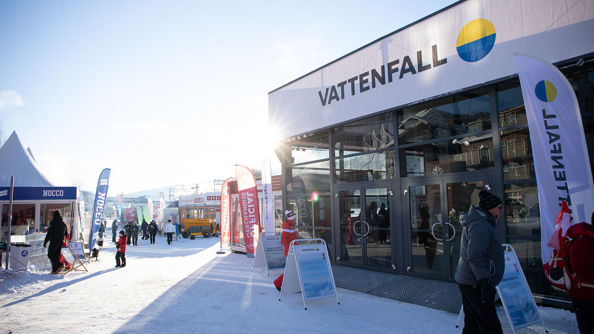 Vattenfalls pavillon i sponsorbyen