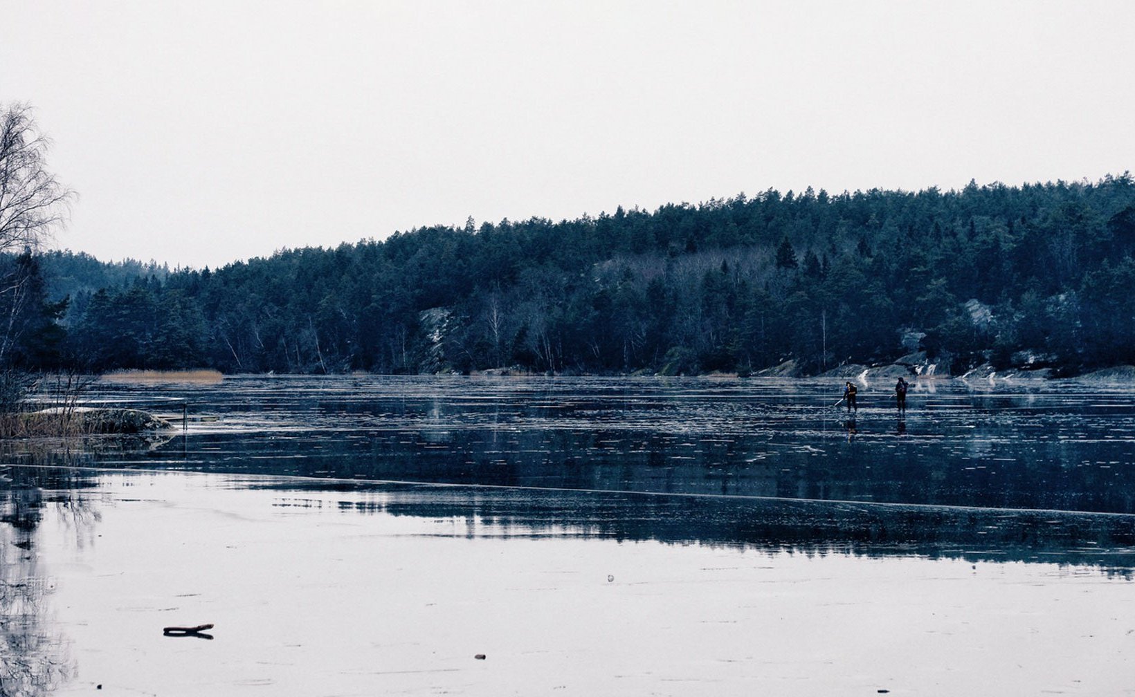 Järvi talvella