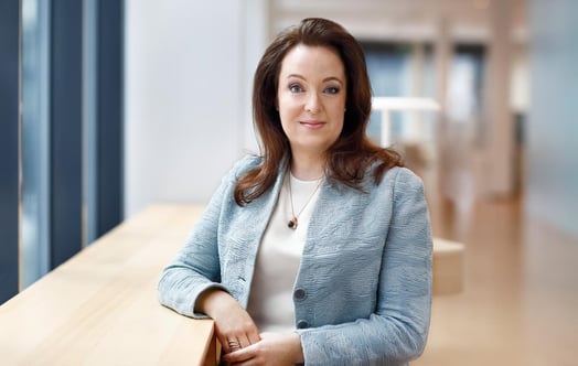 Anna Borg, Vattenfallin toimitusjohtaja, pääkonttorissa Solnassa.