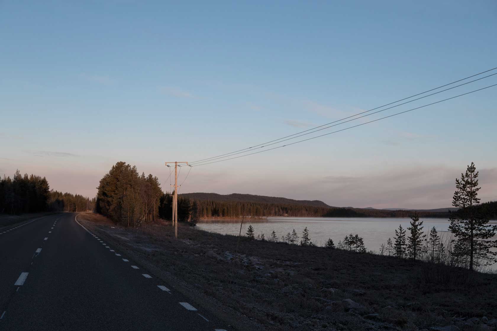 Sähkölinjat Pohjois-Ruotsissa
