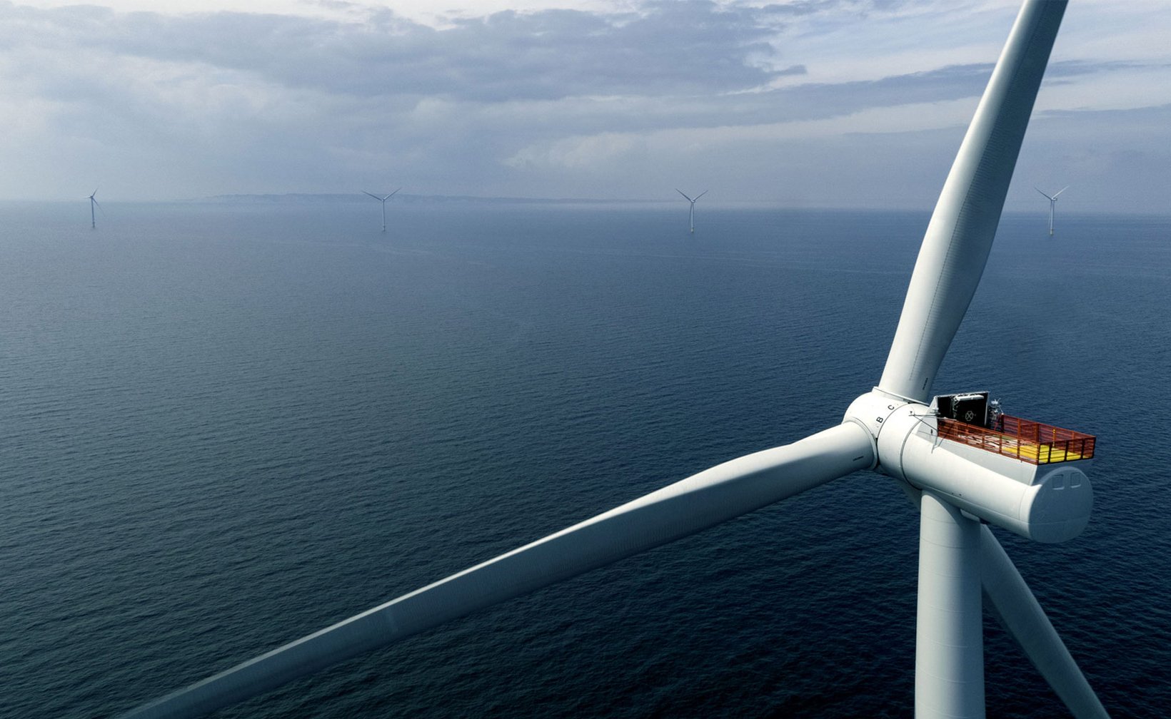 Une éolienne dans le parc éolien Kriegers Flak
