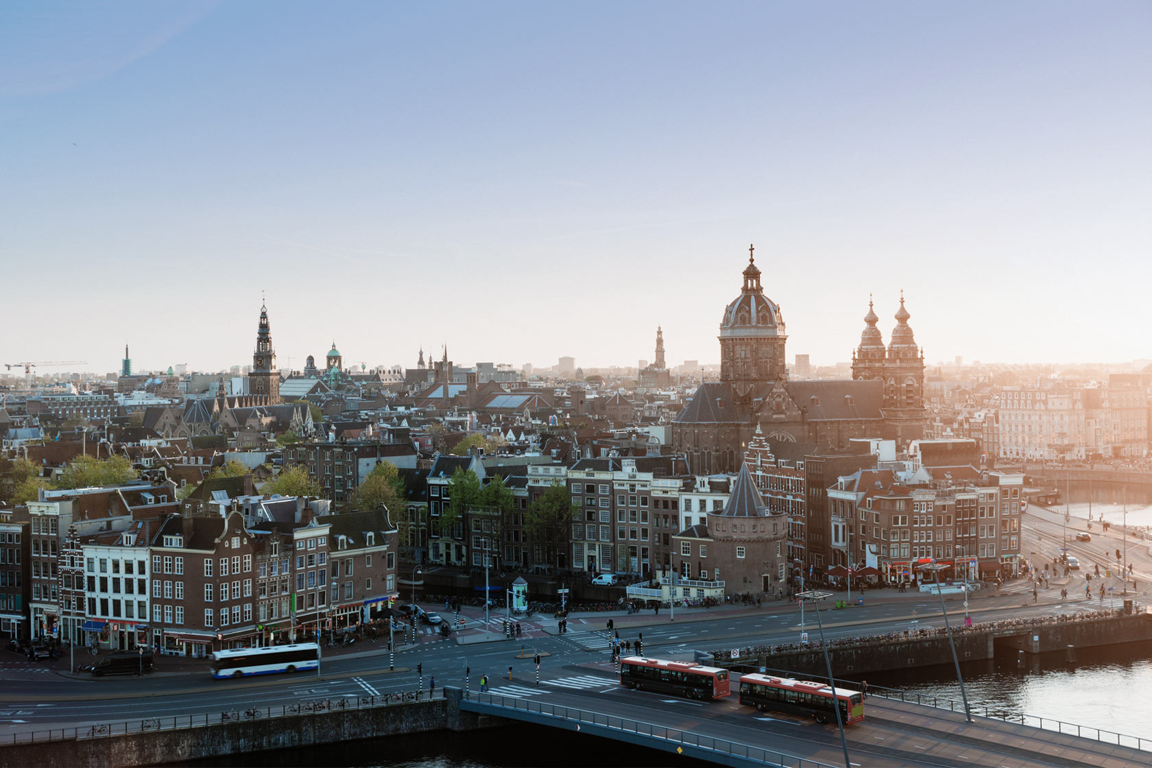 Blick auf die Amsterdamer Innenstadt