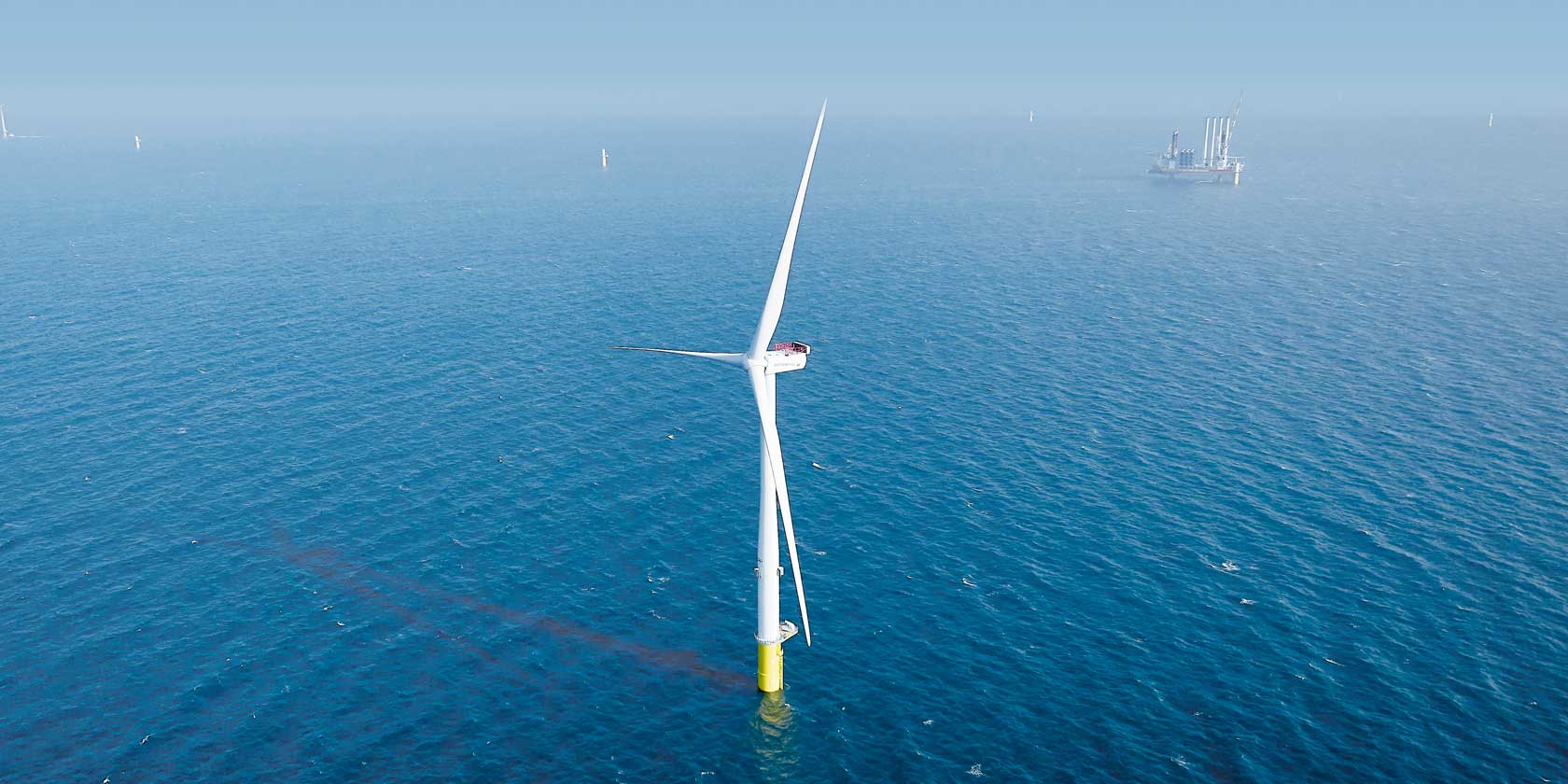 The Horns Rev 3 offshore wind farm in Denmark
