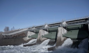 The hydro power station in Boden, Sweden. 