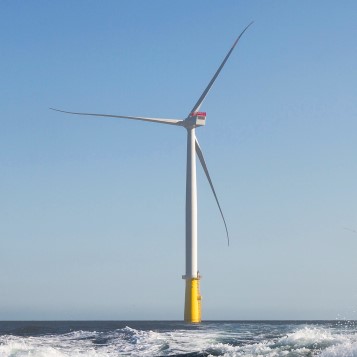Turbine at DanTysk offshore wind farm
