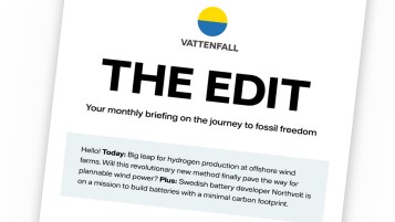 Vattenfall’s newsletter THE EDIT 