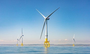 Offshore wind farm in Aberdeen Bay, Scotland Offshore wind farm in Aberdeen Bay, Scotland