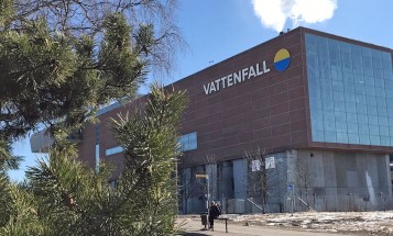 Exterior view of combined heat and power plant in Uppsala