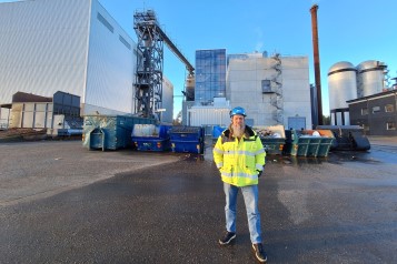 Robert Mattsson, project manager for the carbon dioxide separation facility in Jordbro.