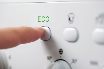 Eco button on a washing machine