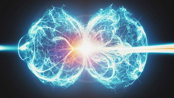 Graphical representation of a nuclear fusion