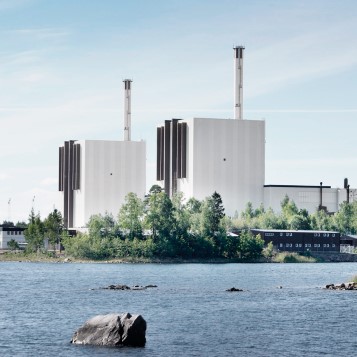 Utvändig vy av Forsmarks kärnkraftverk, Sverige