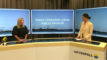 Förstudien presenterades av Desirée Comstedt, chef för ny kärnkraft vid Vattenfall. Moderator var Anja Alemdar, ansvarig för samhällskontakter.