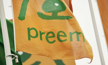 The Preem flag. Photographer: Preem