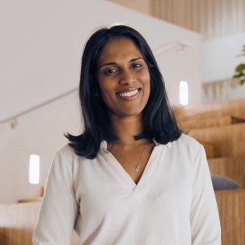 En kvinnlig trainee på Vattenfall