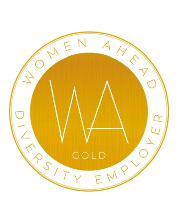 Symbol för Diversity Employer Gold, grundat av Women Ahead