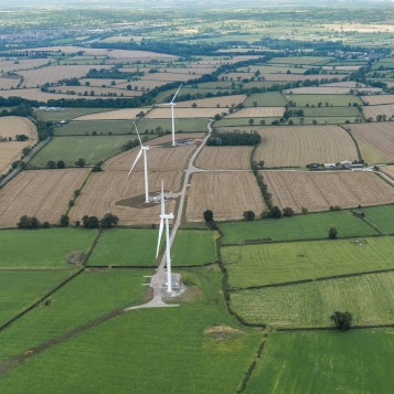 Swinford vindkraftpark i Storbritannien.