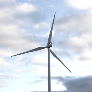 Wind turbine at Stor-Rotliden in northern Sweden