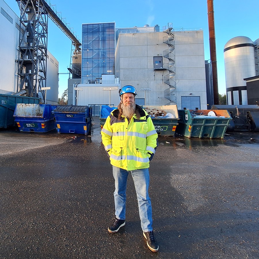 Robert Mattsson, project manager for Vattenfall's carbon dioxide separation facility in Jordbro
